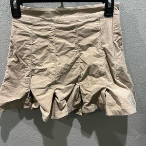 Khaki mini skirt